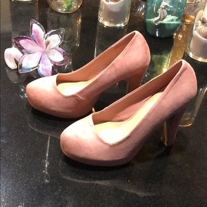 Torrid Pink Suede Heels ** FINAL DROP DOWN PRICE**